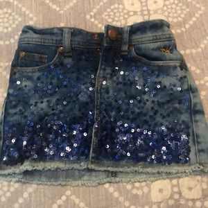 Justice jean skirt